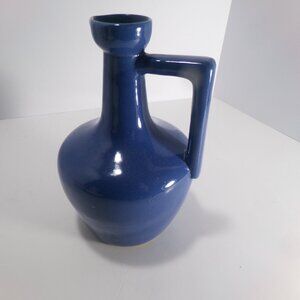 Vintage Uhl Pottery Blue Pitcher 7”h - # 164 ~Very Good Condition